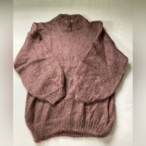 VTG 80s Shaggy MOHAIR Sweater Espresso Chocolate Brown Made in UK Gold Label M